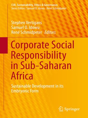 cover image of Corporate Social Responsibility in Sub-Saharan Africa